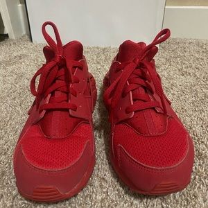 Nike red huaraches